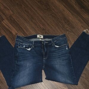 PAIGE Brand Kylie Crop Raw Hem Skinny Jeans
